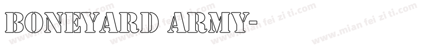 Boneyard Army字体转换